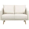 Beliani Dvivietė sofa MAURA, šviesiai smėlio spalvos