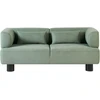 Beliani Dvivietė sofa MOVIK šviesiai žalia