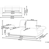 Beliani Dvivietė sofa NACKA Boucle, balta