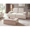 Beliani Dvivietė sofa NACKA Boucle, balta