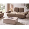 Beliani Dvivietė sofa NACKA, šenilinė, ruda