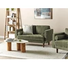Beliani Dvivietė sofa NURMO tamsiai žalia