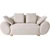Beliani Dvivietė sofa RINGEL šviesiai smėlio spalvos