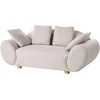 Beliani Dvivietė sofa RINGEL šviesiai smėlio spalvos