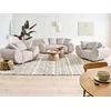 Beliani Dvivietė sofa RINGEL šviesiai smėlio spalvos