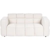 Beliani Dvivietė sofa UTANA Bouclé, kreminės baltos spalvos