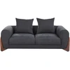 Beliani Dvivietė sofa VINLIDEN, juoda
