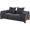 Beliani Dvivietė sofa VINLIDEN, juoda