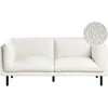 Beliani Dvivietė sofa VORGOD, balta boucle