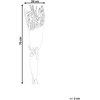 Beliani Džiovintų gėlių puokštė NAWARRA 70 cm natūrali