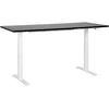 Beliani Elektra reguliuojamas stalas DESTINES juodas/baltas 180 cm 80 cm