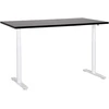 Beliani Elektriškai reguliuojamas stalas DESTINAS Juodas/baltas 160 cm 72 cm