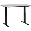Beliani Elektriškai reguliuojamas stalas DESTINES pilkas/juodas 120 cm 72 cm