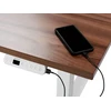 Beliani Elektriškai reguliuojamas stalas DESTINAS pilkas/baltas 120 cm 72 cm