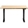 Beliani Elektriškai reguliuojamas stalas DESTINAS juodas / šviesiai rudas 120 cm x 72 cm