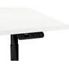 Beliani Elektriškai reguliuojamas stalas DESTINAS, baltas/juodas, 120 cm x 72 cm