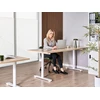 Beliani Elektriškai reguliuojamas stalas DESTINAS šviesiai rudas/ baltas 180 cm 72 cm