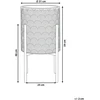 Beliani Gėlių stovas AUBRIETA Metalinis 31 cm šviesiai pilkas