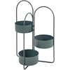 Beliani Gėlių stovas COLUTENA metalinis 56 cm tamsiai mėlynas