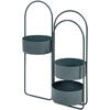Beliani Gėlių stovas COLUTENA metalinis 56 cm tamsiai mėlynas