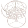 Beliani Gėlių stovas HAREBELL 52 cm kreminės baltos spalvos metalinis