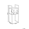 Beliani Gėlių stovas LUPINE 22 cm smėlio spalvos metalinis