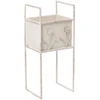 Beliani Gėlių stovas LUPINE 22 cm smėlio spalvos metalinis