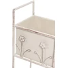 Beliani Gėlių stovas LUPINE 22 cm smėlio spalvos metalinis