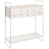Beliani Gėlių stovas LUPINE 62 cm smėlio spalvos metalinis