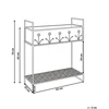 Beliani Gėlių stovas LUPINE 62 cm smėlio spalvos metalinis
