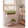 Beliani Gėlių stovas LUPINE 62 cm smėlio spalvos metalinis