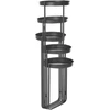 Beliani Gėlių stovas NANTEN 87 cm juodas metalinis