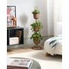 Beliani Gėlių stovas RENGE 28 cm rudas metalinis