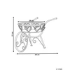 Beliani Gėlių stovas VETCH 58 cm balta spalva metalas