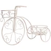 Beliani Gėlių stovas WILDROSE Metalinis 66 cm kreminės spalvos