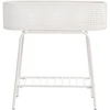 Beliani Gėlių stovelis LINNAEA metalinis 60 cm baltas
