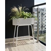 Beliani Gėlių stovelis LINNAEA metalinis 60 cm baltas