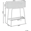 Beliani Gėlių stovelis LINNAEA metalinis 60 cm baltas