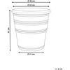 Beliani Gėlių vazonas AGISTRI 46 cm smėlio spalvos