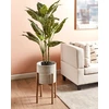 Beliani Gėlių vazonas ant kojelių PINSAPO Metal 30 cm pilkas
