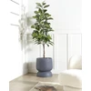 Beliani Gėlių vazonas ARAUCARIA 42 cm pilkas