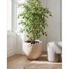 Beliani Gėlių vazonas ARPONE 44 cm smėlio spalvos
