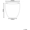 Beliani Gėlių vazonas BAIYUN 42 cm Juodas