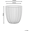 Beliani Gėlių vazonas CHIOS 44 cm Juodas