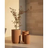 Beliani Gėlių vazonas EANTIO 30 cm rudas