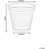 Beliani Gėlių vazonas MAIZE 43 cm mėlynas
