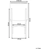 Beliani Gėlių vazonas su kojelėmis HYBRIDUM Metalinis 33 cm Baltas