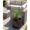 Beliani Gėlių vazonas VENTINA 54 cm juodas