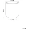 Beliani Gėlių vazonas YUHUA 43 cm juodas