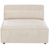 Beliani HELLNAR dešininė modulinė kampinė sofa 4 vietų, šviesiai smėlinė, veliūrinė